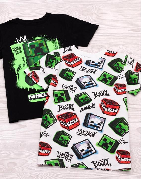 Produktbild Minecraft Childrens/Kids Creeper T-Shirt (Pack of 2) (146, 152)