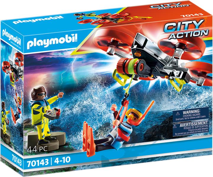 Immagine prodotto Playmobil Seenot: Taucher-Bergung mit Rettungsdrohne (70143, Playmobil City Life)