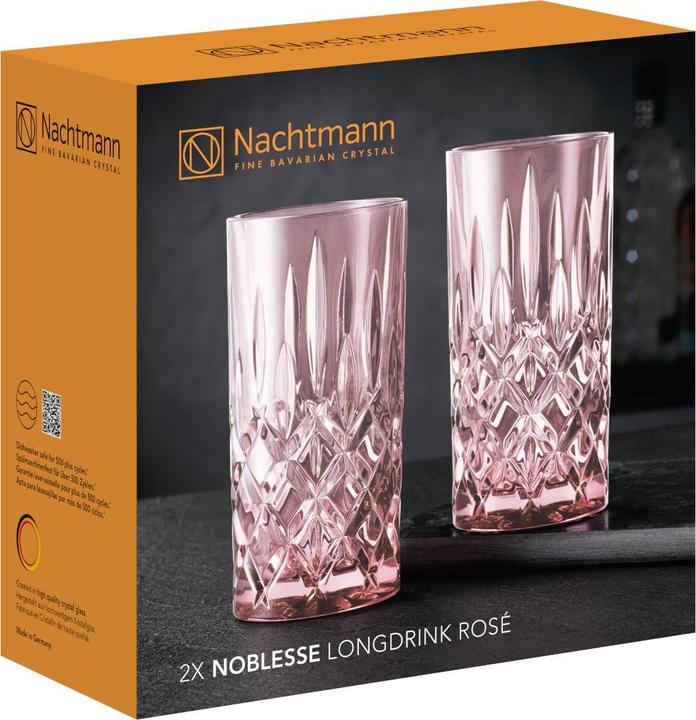 Produktbild Nachtmann Noblesse Longdrink Rosé Set 2tlg (3.95 dl, 2 x, Longdrinkgläser)