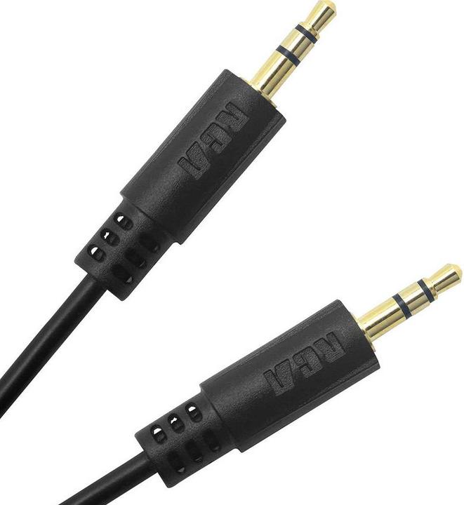 Actual product image D1C84017 Jack audio connection cable (1x jack plug 3.5 mm - 1x jack plug 3.5 mm - 1x jack plug 3.5 (0.75 m, 2.5mm)