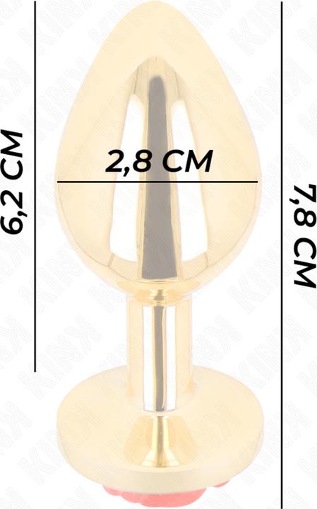 Image du produit Kink - Plug Anal Gold Rose Rot Grã–Sse S