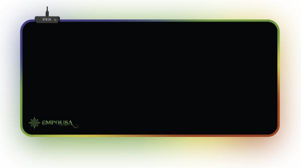 Actual product image Inca EMPOUSA RGB 7 LED MOUSEPAD (770x295x3mm) (XL)