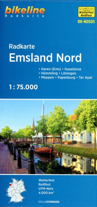 Immagine prodotto Mappa ciclistica Emsland Nord (RK-NDS05)