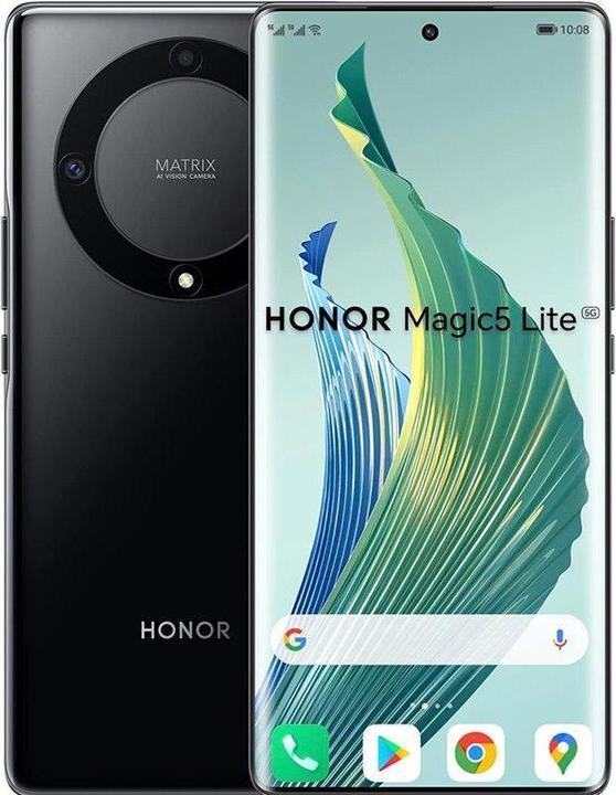 Actual product image Honor Magic5 Lite (256 GB, Midnight Black, 6.67", Dual SIM, 64 Mpx, 5G)