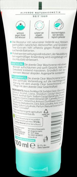 Actual product image dm alverde Clear wash cream (Wash cream, 100 ml)