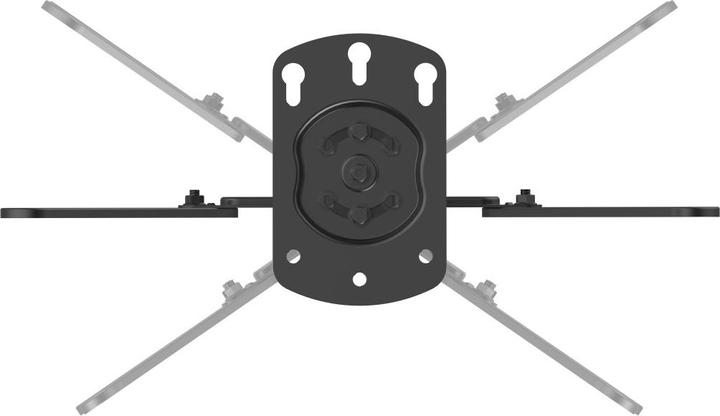 Actual product image Hama TV ceiling mount swivelling, height-adjustable, 400x400, 165 cm (65"), SW (Ceiling, 65", 40 kg)