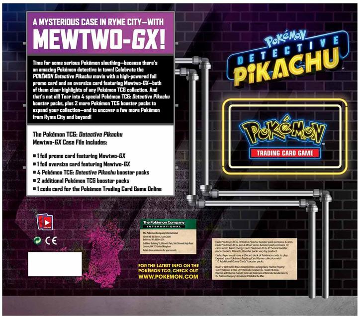 Image du produit Pokémon Detective Pikachu Mewtwo-GX Case File Collection Box - EN (Anglais, Coffret & Collection)