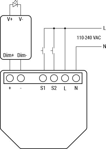 Actual product image Shelly Plus 0-10V dimmer (Switch actuator)