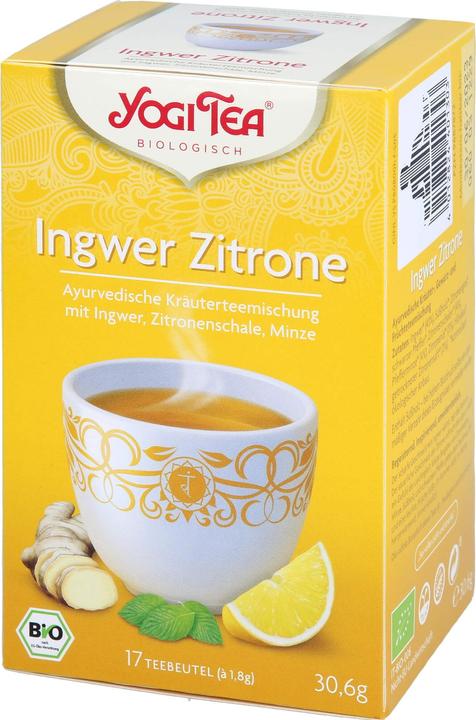 Actual product image Yogi Tea Ginger Lemon Ayurvedic Herbal Tea Blend, 17 pc. filter bags (30.60 g)