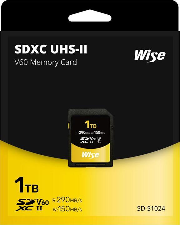 Produktbild Wise 1TB SDXC UHS II V60 Memory Card (1000 GB, SDXC, U3, UHS-II)