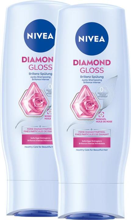 Actual product image NIVEA Diamond Gloss Spülung DUO (400 ml)