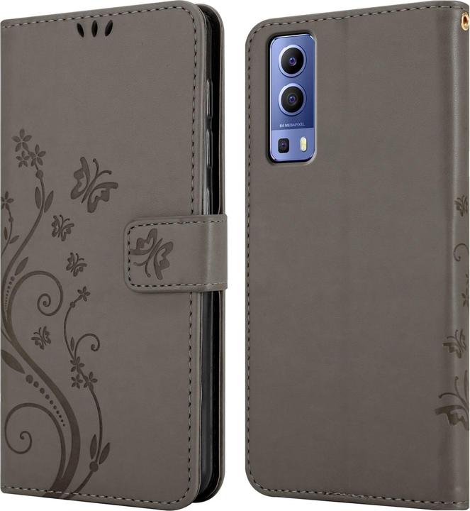 Actual product image Cadorabo Flower Book cover (Vivo Y72 5G, Vivo Y52s 5G)