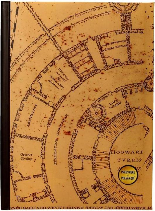 Produktbild SD Toys Harry Potter Notizbuch mit Leuchtfunktion Karte des Rumtreibers (Liniert)
