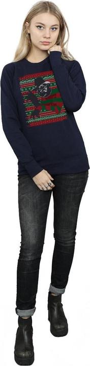 Actual product image Absolute Cult Womens/Ladies Christmas Fair Isle Sweatshirt (L)