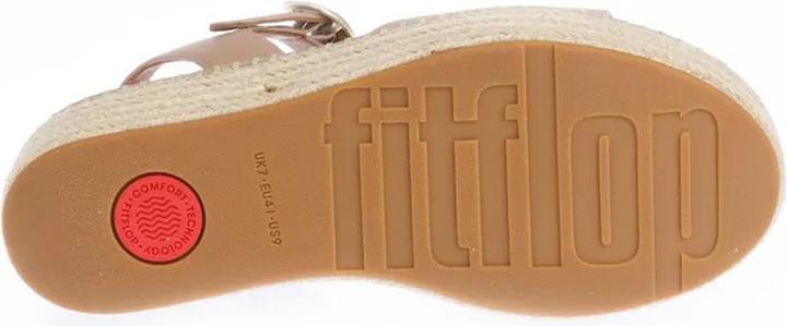 Actual product image Fitflop Womens/Ladies Eloise Leather Backstrap Wedge Sandals (38)