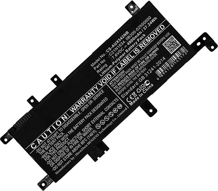 Produktbild AGI Akku kompatibel mit Asus VivoBook 15 X542UR-GQ040T - Akku - 4.900 mAh (4900 mAh)