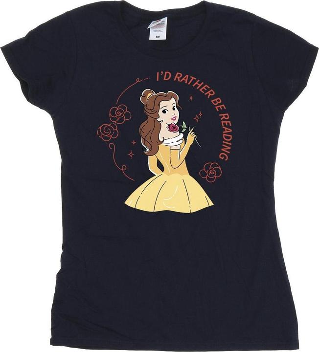 Disney Beauty And The Beast I'd Rather Be Reading BaumwollTShirt