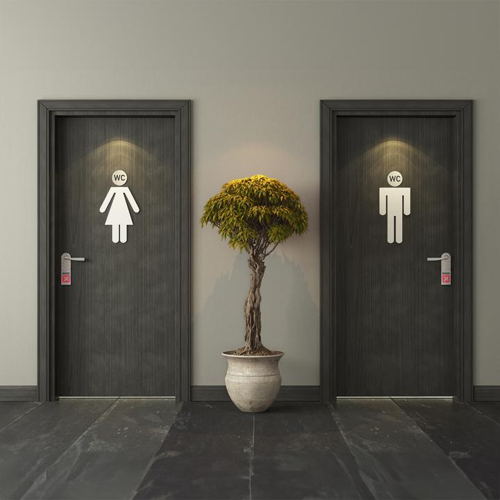 Produktbild Relaxdays 4x WC Schild