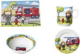 Ritzenhoff & Breker Cereal bowl "FEUERWEHRMANN BERNIE" made of porcelain, dishwasher-safe, diameter: 170 mm (17 cm, 1 x)