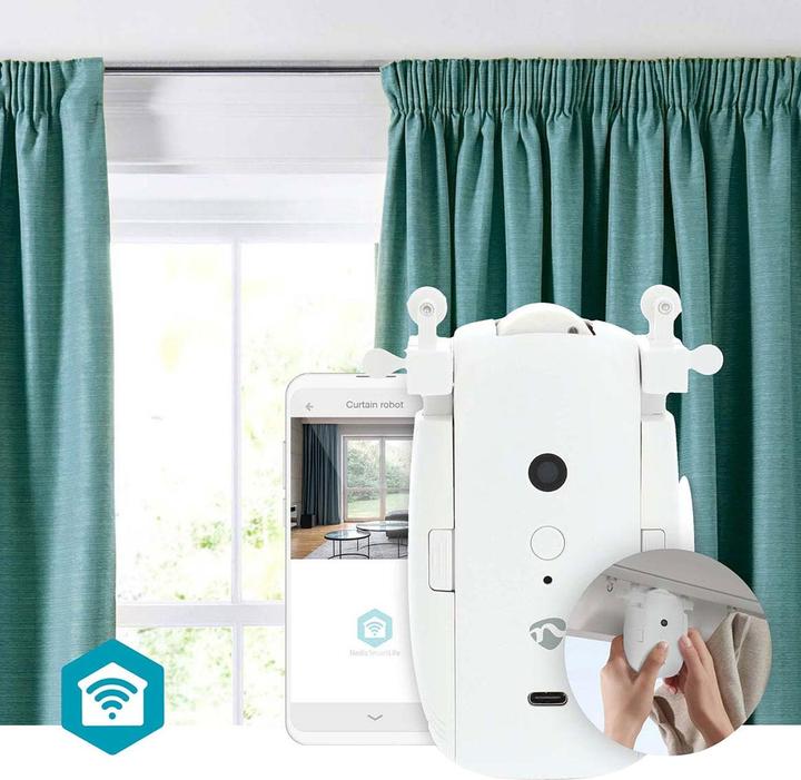 Actual product image Nedis SmartLife Curtain Robot