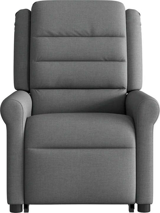 Actual product image VidaXL Massage chair with stand-up aid dark grey fabric
