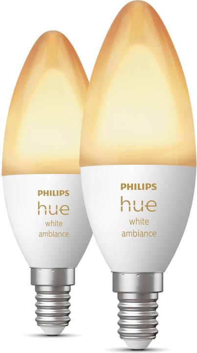 Philips Hue White Ambiance BT (E14, 5.20 W, 470 lm, 2 x, G)