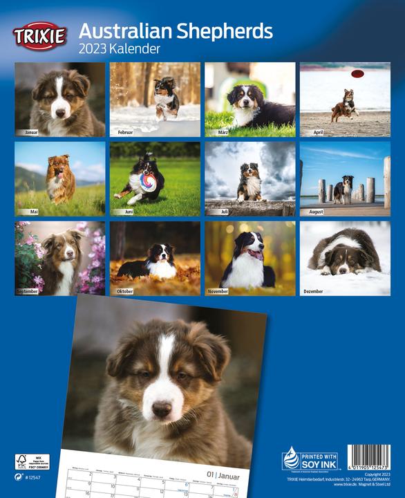 Produktbild Trixie Baby Kalender Australian Shepherds