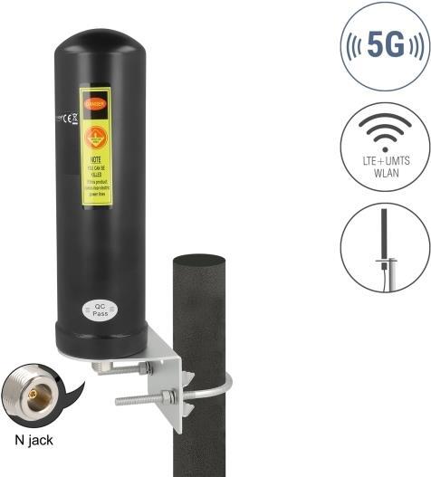 Image du produit Delock 5G LTE Antenne N Buchse 3 - 5 dBi omnidirektional Wan (5G)