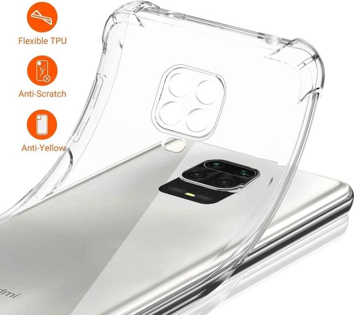Actual product image Screenguard Xiaomi Redmi Note 9 Pro Case Crystal Soft Airbag Bumper (Xiaomi Redmi Note 9 Pro)