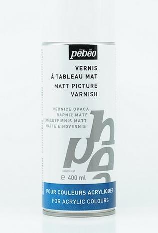 Image du produit Pebeo Artist Acrylics Vernis mat phase solvant en spray (400 ml)