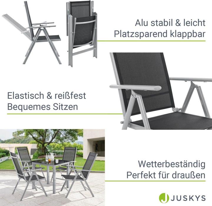 Produktbild Juskys Gartengarnitur Milano (80 cm)