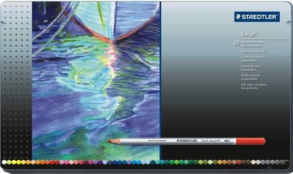 Image du produit Staedtler carat aquarell 125 stylo couleur métallisé malenable à l'eau, boîte de 60 pièces, triée (60 x)