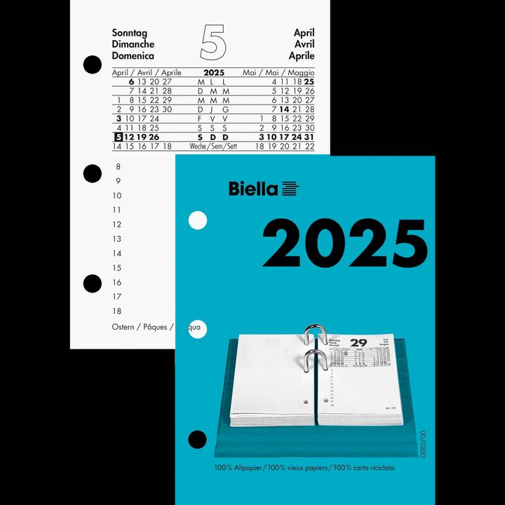 Produktbild Biella Umlegeblock (8 x 11 cm, Deutsch, Englisch, Italienisch, Französisch)