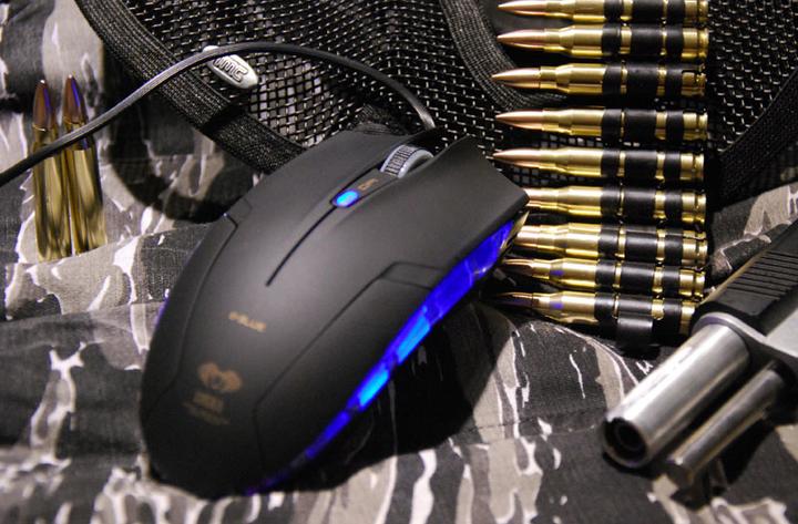 Actual product image Blue Cobra II Mouse (EMS151BK) (Cable)