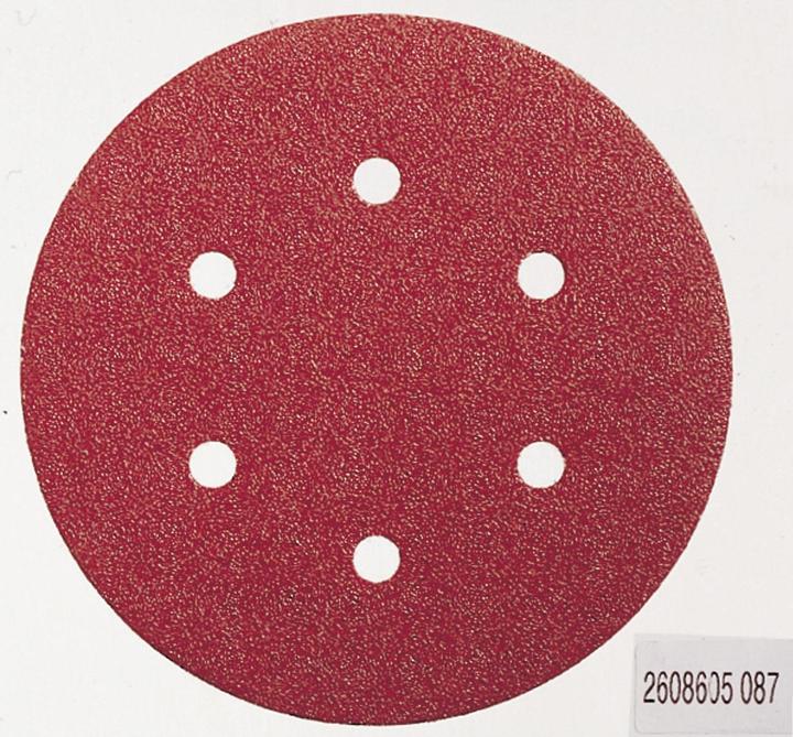 Produktbild Bosch Professional Zubehör Schleifblatt C430, 150 mm, 180, 6 Löcher, Klett, 5er-Pack (180)