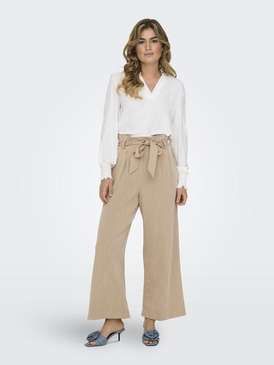 Image du produit Only Coupe normale Col rond Manches smockées Manches volumineuses Top Top (XS)
