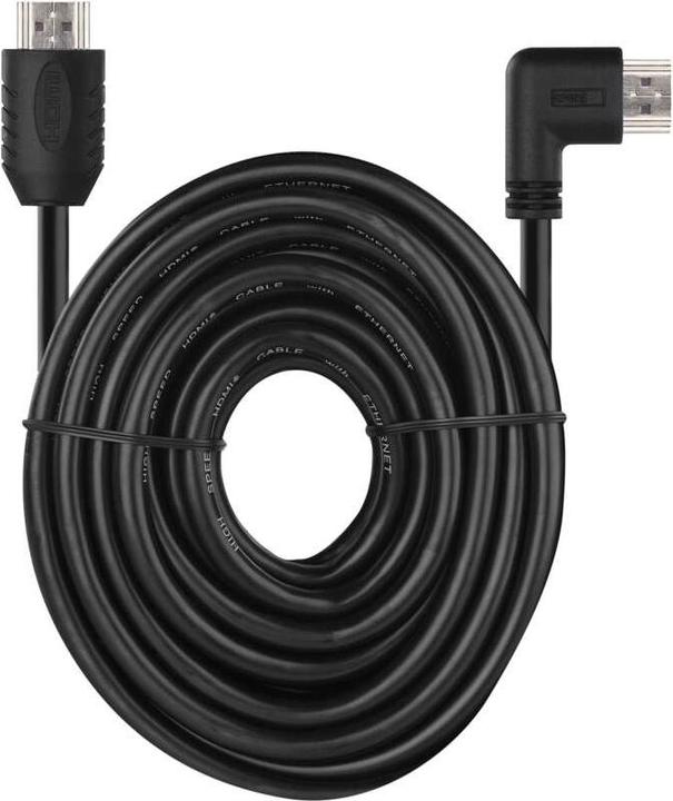 Produktbild Emos High Speed HDMI Kabel 2.0 A Stecker – A Stecker 90° 5m (5 m, HDMI)