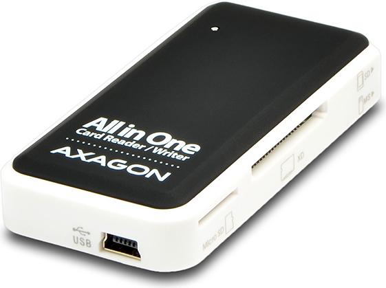Produktbild Axagon CRE-X1 - CF - CF Typ II - MMC - MMC Mobile - MMCmicro - MS Duo - MS PRO - Speich (USB 2.0)