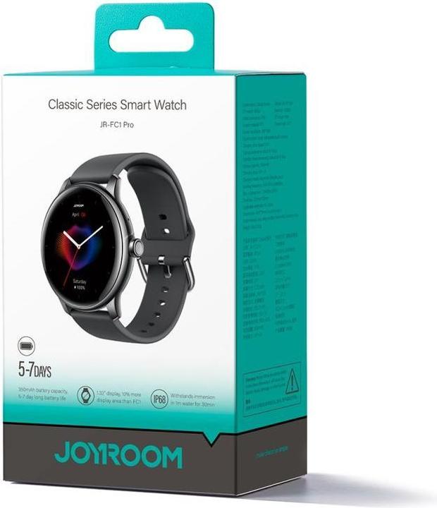 Immagine prodotto Joyroom Classis Series JR-FC1 Smartwatch with Call Answering Function / IP68 Protection - Dark Gray