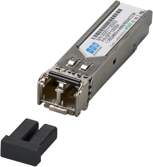 Actual product image EFB Elektronik 1.25G SFP MM 850nm VCSEL 550m LC DDM Cisco GLC-SX-MMD and Standard MSA compatible Trans