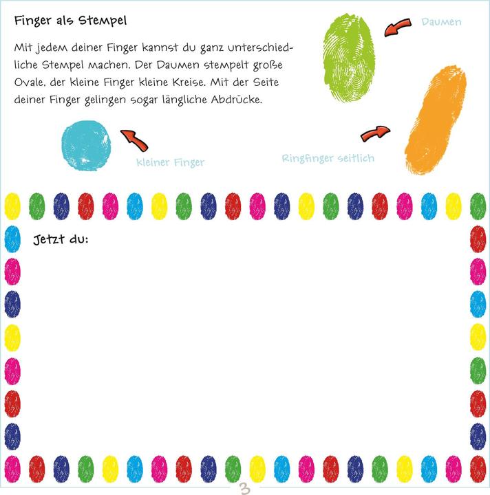 Produktbild Fingerstempeln. Bastelblock Ostern