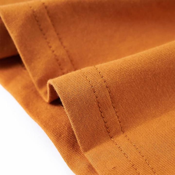 Immagine prodotto VidaXL Camicia da bambino a maniche lunghe ocra scuro 92,Materiale: 100 (92)