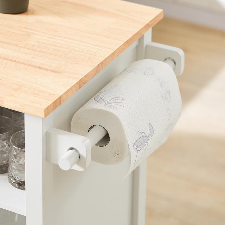 Produktbild SoBuy Design Küchenschrank Weiss Küchenwagen mit Schubladen