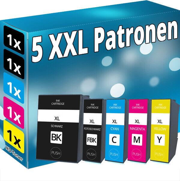 Image du produit Druckfuxx Set 5x TINTE PATRONE XL für Epson Expression Premium XP 6000 6005 6100