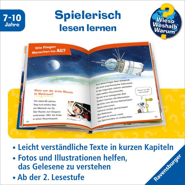 Produktbild Ravensburger Wieso? Weshalb? Warum? Erstleser: Weltraum (Band 4) (Deutsch, Gerhard Schröder, Carola von Kessel, 2021)