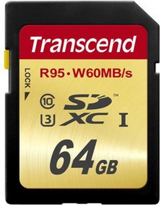 Produktbild Transcend SDXC Ultimate U3 (64 GB, SDXC, U3, UHS-I)