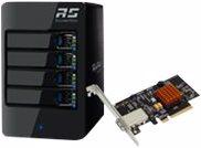 Produktbild HighPoint RocketStor 6414TS - Festplatten-Array - 4 Schächte (SATA-600) (2.5", 3.5")