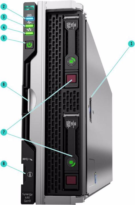 Produktbild HPE Synergy 480 Gen10 Premium Backplane Compute Module - Server - Blade - 0 - RAM 0