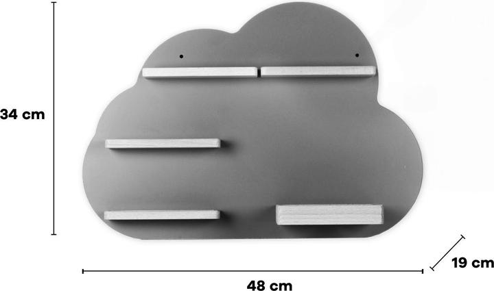 Actual product image VCM Shelf wood cloud Toniebox Tonies