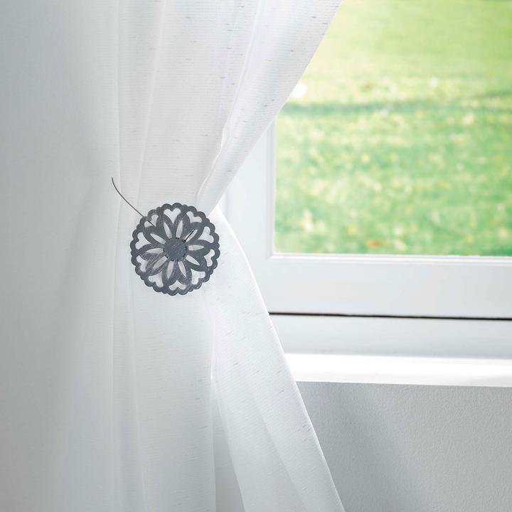 Produktbild Casativo Vorhanghalter magnetisch, Blumenform, Raffhalter Holz